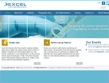 Tablet Screenshot of excellifesciences.com